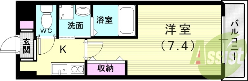 7階の間取り図