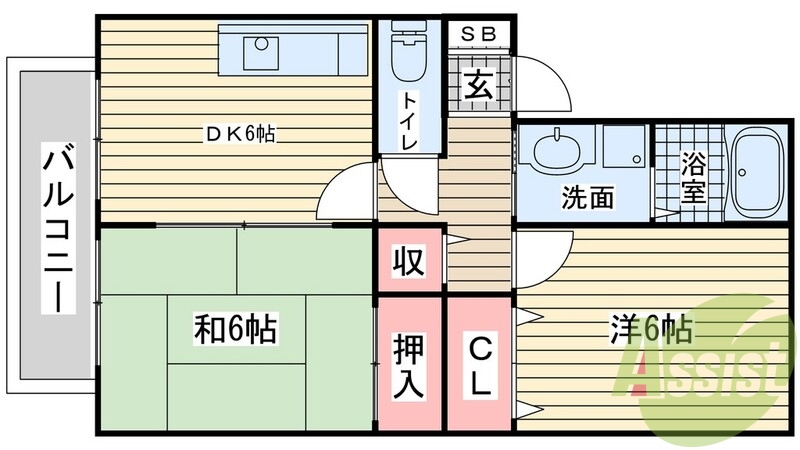 1階の間取り図