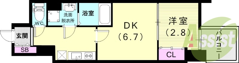 5階の間取り図