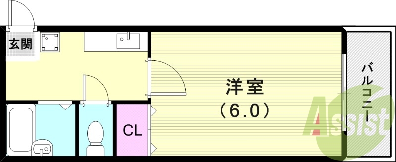 1階の間取り図