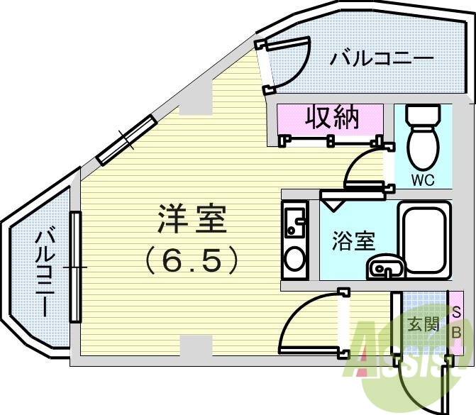 4階の間取り図