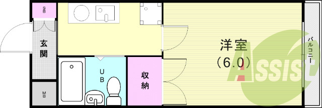 2階の間取り図