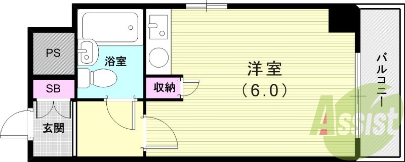 1Ｒ（18.34平米）IHクッキングヒーター