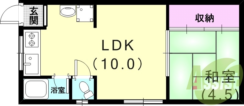 2階の間取り図