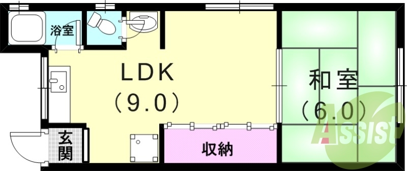 2階の間取り図
