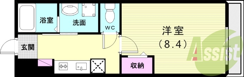1階の間取り図