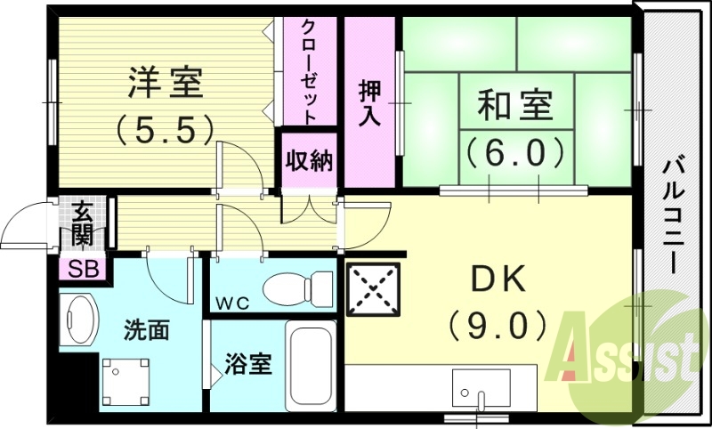3階の間取り図