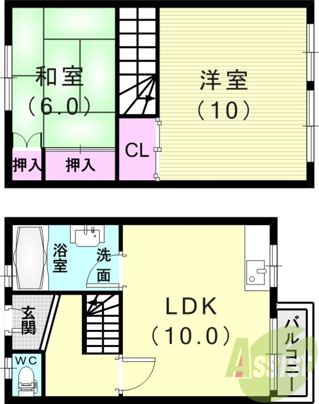 3階の間取り図