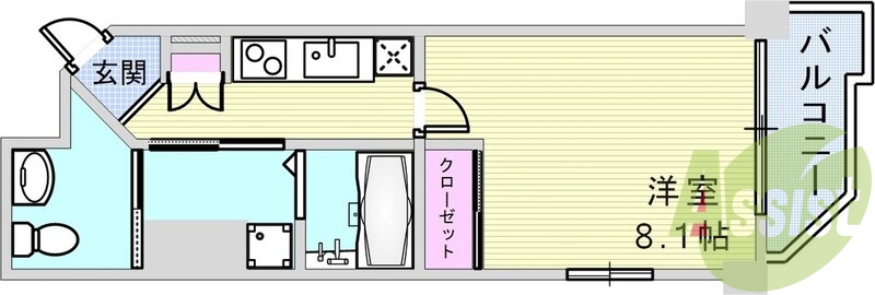 8階の間取り図