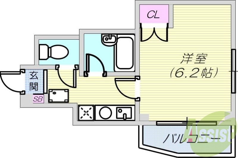 4階の間取り図