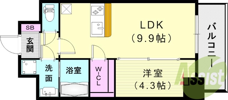 11階の間取り図