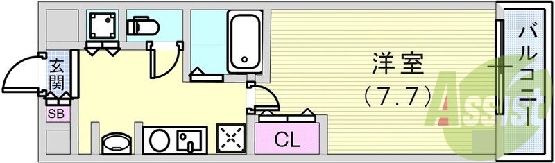 シンプルな住み心地を実感できる素敵な間取りになってます。