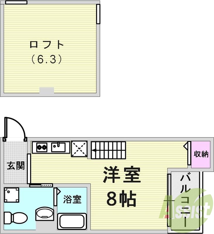 1階の間取り図