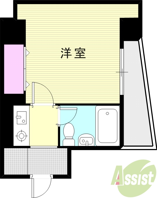 4階の間取り図