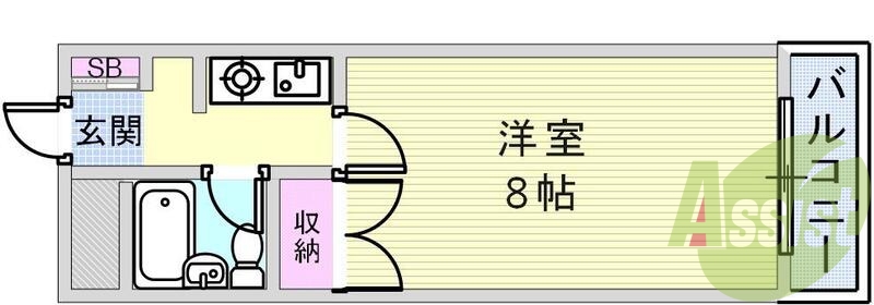 大学生、単身の方におすすめ。生活しやすい閑静な住宅街。