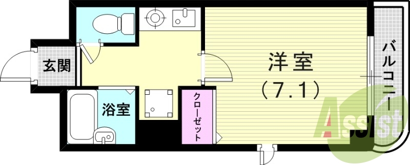 2階の間取り図