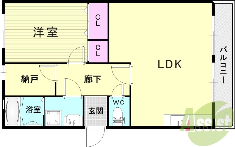 1階の間取り図