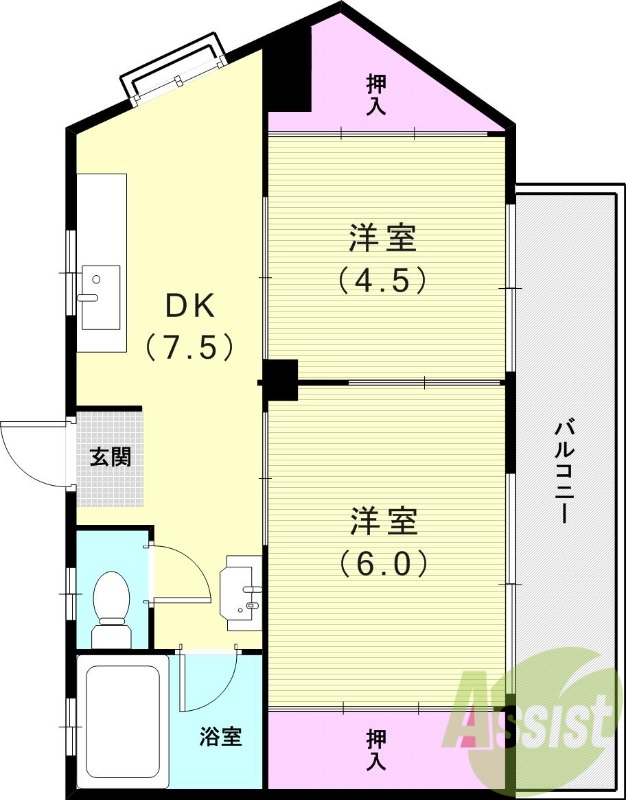 4階の間取り図