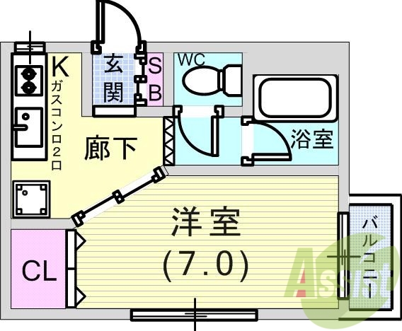 3階の間取り図