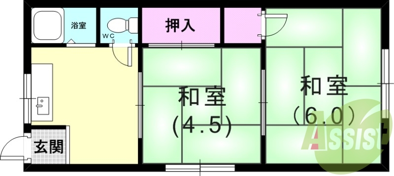 2階の間取り図