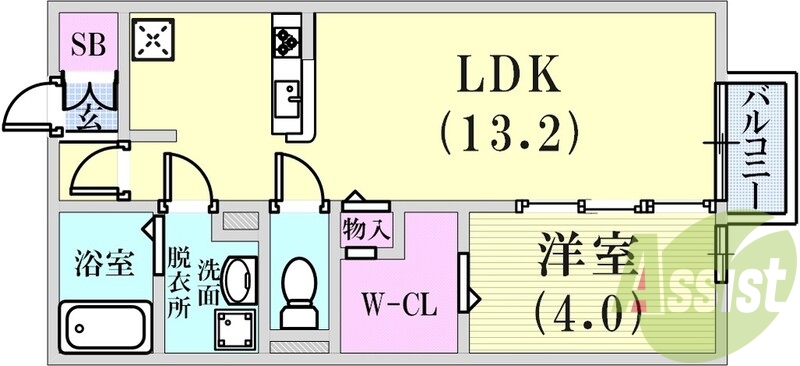 2階の間取り図