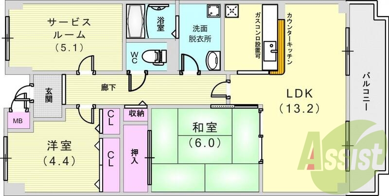 3階の間取り図