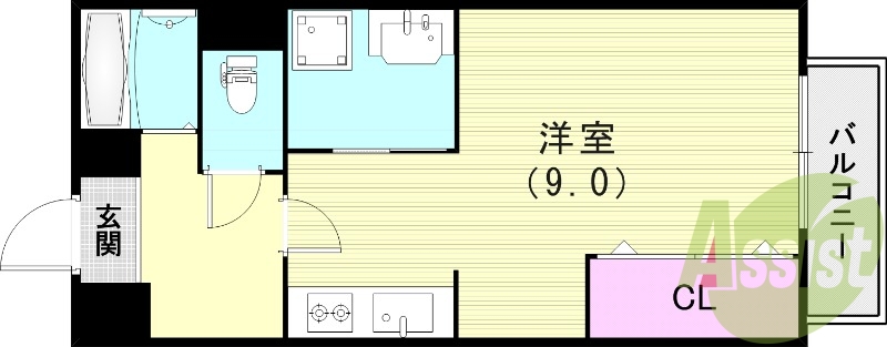 2階の間取り図