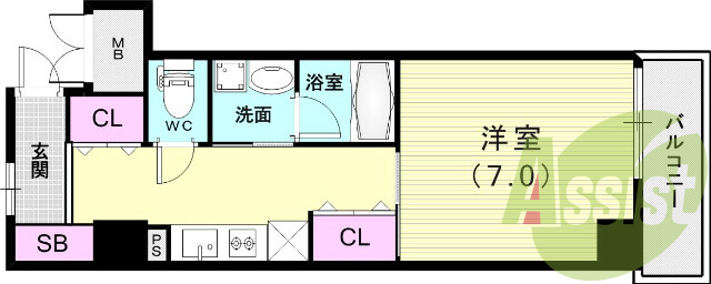 9階の間取り図