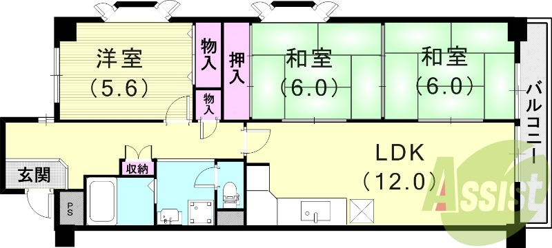 3階の間取り図