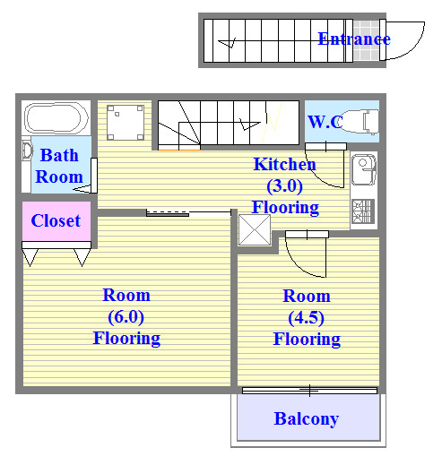 人気の全室フローリング。収納スペースも充実しています。
