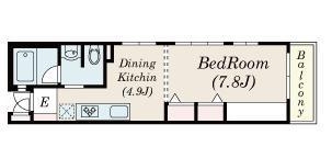 バストイレがセパレート、独立洗面所のある使い易い間取りです。