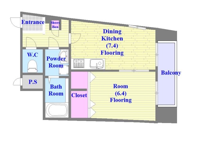 ダイニングキッチンですがリビングとして使える広さになってます