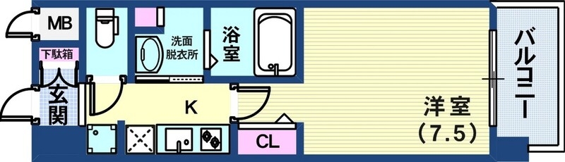 8階の間取り図