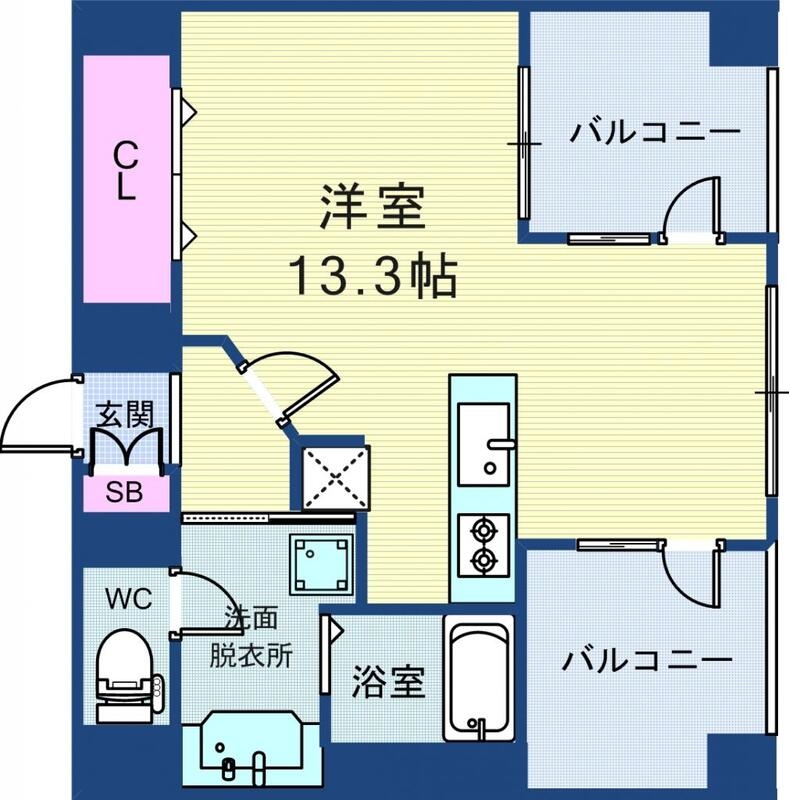 6階の間取り図