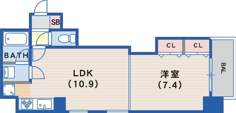 9階の間取り図