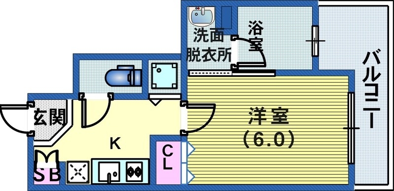 6階の間取り図