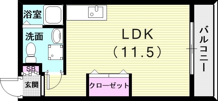 2階の間取り図