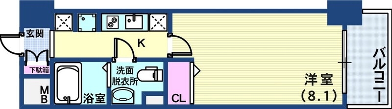 4階の間取り図