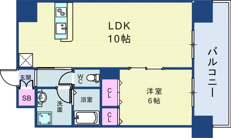 6階の間取り図