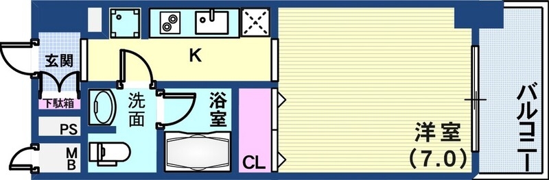 8階の間取り図