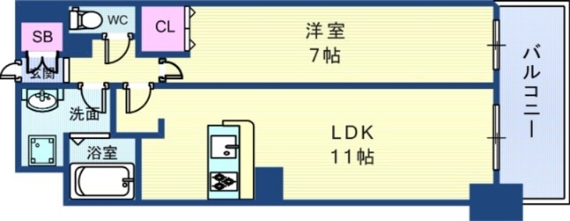 6階の間取り図