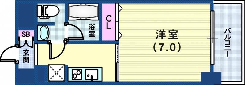 広め1Ｋのお部屋です！