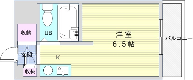 1R（20平米）IHミニキッチン・エアコン・エレベーター