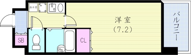 使いやすい1Kの間取りです。