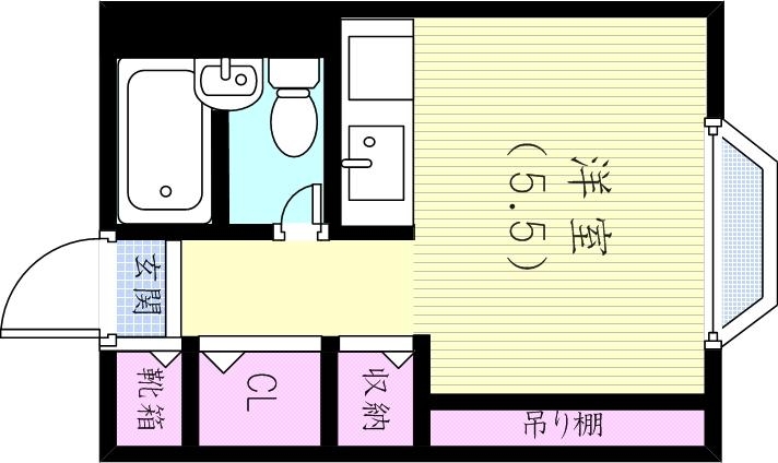 4階の間取り図