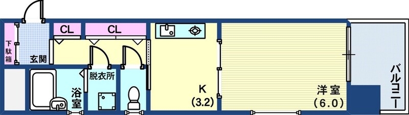 4階の間取り図
