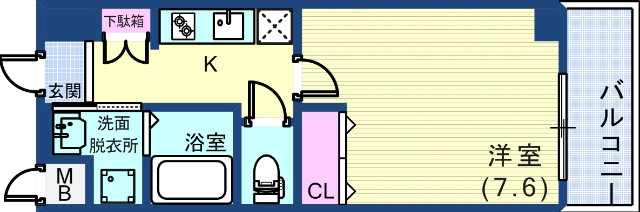 4階の間取り図