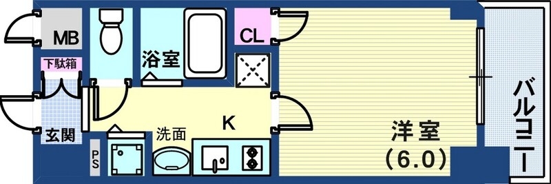 4階の間取り図