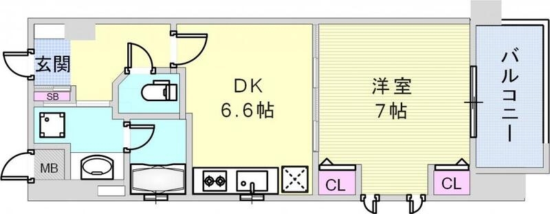 使いやすい間取りです。