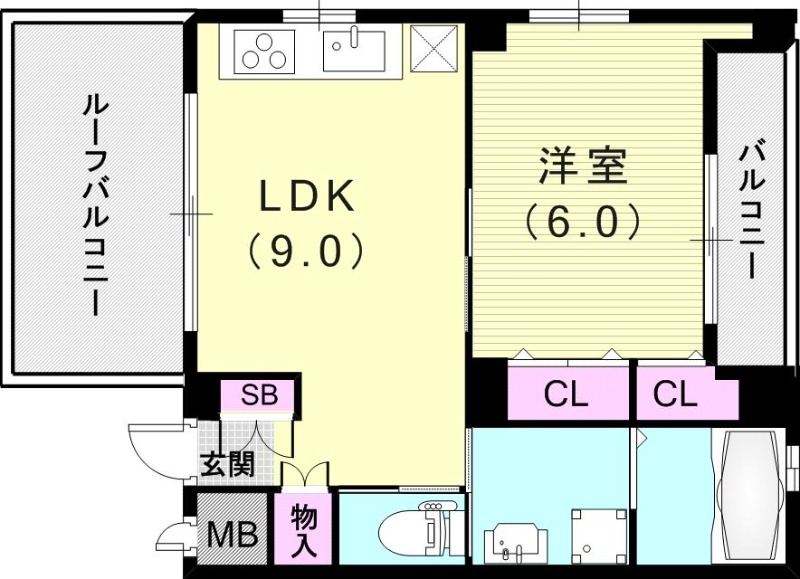4階の間取り図